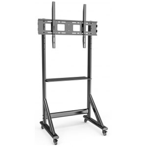 Stojak Mobilny do Telewizora 55-100 Cali 120kg z Półką AV