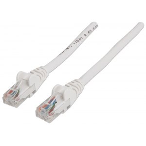 PATCH CORD CAT5E UTP 1,0M BIAŁY 100% MIEDŹ