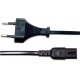 Manhattan 339100, ICOC 02-NC - Kabel Zasilający Audio Ósemka Euro na C7, 1,8m Czarny