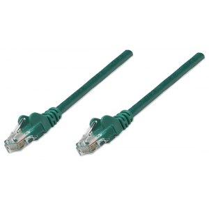 PATCH CORD CAT5E UTP 7,5M ZIELONY 100% MIEDŹ