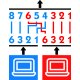 Rozgałęziacz gniazd LAN RJ45 Intellinet 504195 - schemat podłączenia