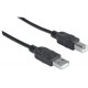 KABEL USB 2.0 A-B M/M 5M CZARNY HI-SPEED USB-A/USB-B