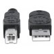 KABEL USB 2.0 A-B M/M 5M CZARNY HI-SPEED USB-A/USB-B