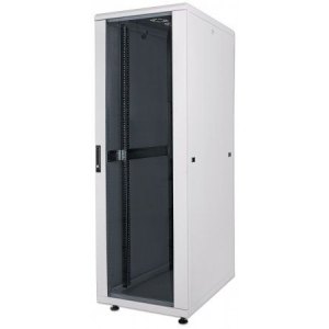 Szafa stojąca złożona 42U 600x600 rack 19 drzwi szkło szara