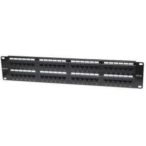 Patch Panel 48-Portów RJ45 UTP Kat.5e 2U Rack 19