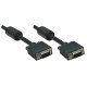 Manhattan 373708 - Kabel D-Sub z Ferrytem 15M-15M 7.5m Czarny