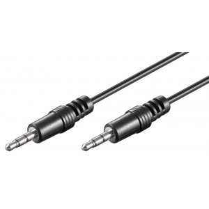 KABEL AUDIO STEREO JACK 3.5mm NA 3.5mm M/M 0,5m