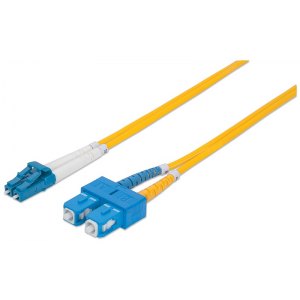 Patchcord światłowodowy OS2 9/125 SM LC-SC Duplex 1m