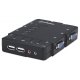 Manhattan 151269 - Przełącznik KVM VGA/USB 4x1 z obsługą audio i mikrofonu