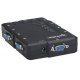 Przełącznik KVM VGA 4/1 z audio / mic - Manhattan 151269