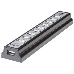 10-Portowy Aktywny HUB USB 2.0 Rozdzielacz 10x USB-A