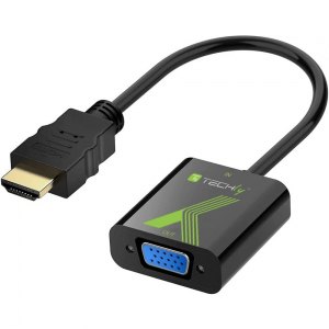 Konwerter Adapter HDMI na VGA D-Sub 1080p M/F Techly