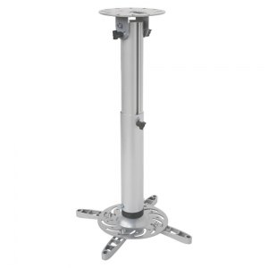 UCHWYT SUFITOWY DO PROJEKTORA 50-77CM 15KG SREBRNY