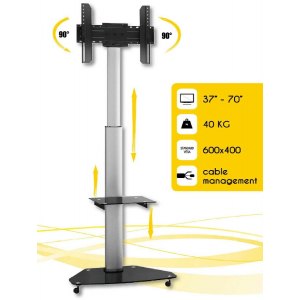 Stojak Mobilny TV LED/LCD 37-70 Cali 40kg 180cm Regulowany