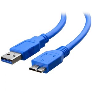 KABEL USB A-MicroB M/M 2,0m USB3.0 Super-Speed niebieski