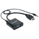 Konwerter HDMI na VGA 1080p M/F audio zasilanie Micro USB