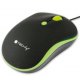 Techly IM 1600-WT-BG - Myszka Optyczna 800/1200/1600 dpi USB Czarno-Zielona