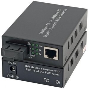 Media Konwerter 1000Base-T RJ45 do 1000Base-LX SC SM 10km