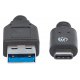 Kabel USB 3.2 Gen2 Typ-C / Typ-A 1m Manhattan 353373