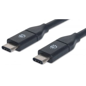 Kabel USB-C 3.2 Gen2 Typ-C M/M 1m 60W 3A 10Gbps Czarny