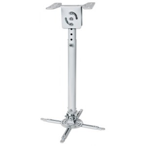 UCHWYT SUFITOWY DO PROJEKTORA 57,5-82,5CM 20KG SREBRNY