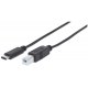 Kabel USB-C na USB-B Manhattan 353304