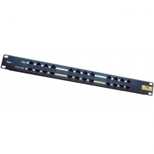 Patch Panel PoE z 12 pasywnymi portami, bez zasilacza