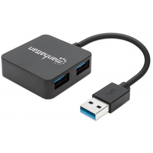 4-Portowy Mini Hub USB 3.0 Rozdzielacz 4x USB-A Manhattan