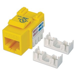 MODUŁ KEYSTONE RJ45 UTP CAT6 ŻÓŁTY