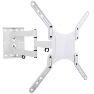 Uchwyt Ścienny TV LED/LCD 23-55 cali 45kg Obrotowy Biały