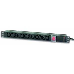 LISTWA ZASILAJĄCA RACK 1U 12x GNIAZDO C13 WTYK C20 DO UPS