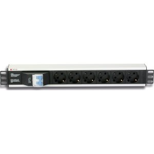 LISTWA ZASILAJĄCA RACK 1.5U 250V/16A 6X SCHUKO 3M