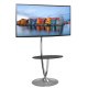 STOJAK PODŁOGOWY TV LCD/LED 32-70 CALI 68KG Z SZKLANĄ PÓŁKĄ