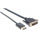 Przewód DisplayPort - DVI-D 3m Manhattan 152136