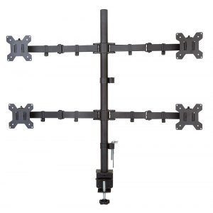UCHWYT BIURKOWY POCZWÓRNY LED/LCD 13-27 CALI 40KG CZARNY